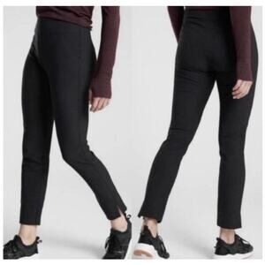 ATHLETA Wander Slim Pant in Black Size 6 casual comfort ankle pant high rise